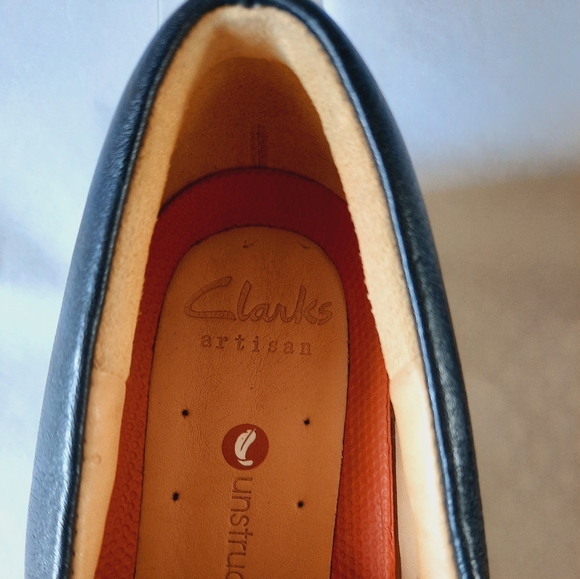 Clark's artisan black leather shoes size 6.5 - Picture 4 of 13
